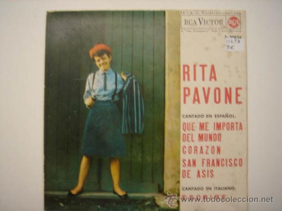 Discos de vinilo: Single Rita Pavone cantando en epa&ntilde;ol - Foto 1