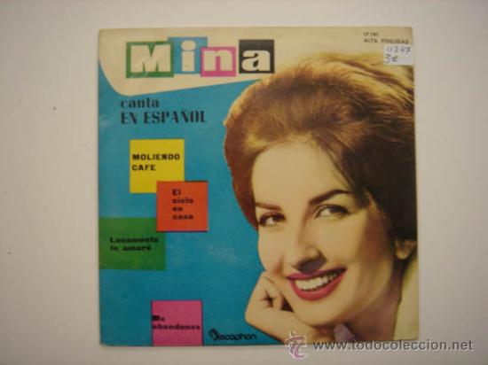 Discos de vinilo: Single Mina canta en espa&ntilde;ol - Foto 1