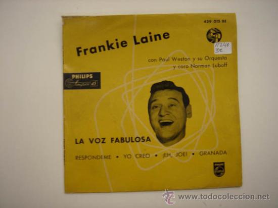 Discos de vinilo: Single Frankie Laine - Foto 1