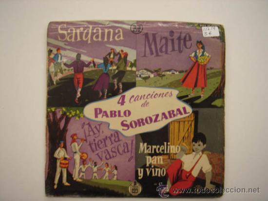 Discos de vinilo: Single 4 canciones de Pablo Sorozabal - Foto 1