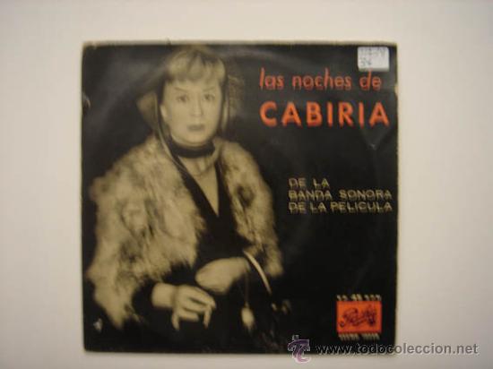 Discos de vinilo: Single BSO &rdquo;Las noches de Cabiria&rdquo; - Foto 1
