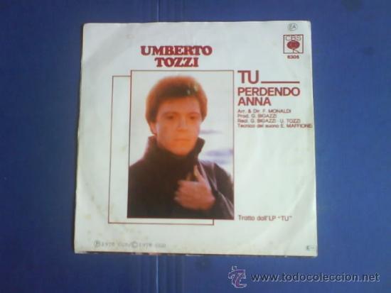 Discos de vinilo: UMBERTO TOZZI  TU / ANA - Foto 2