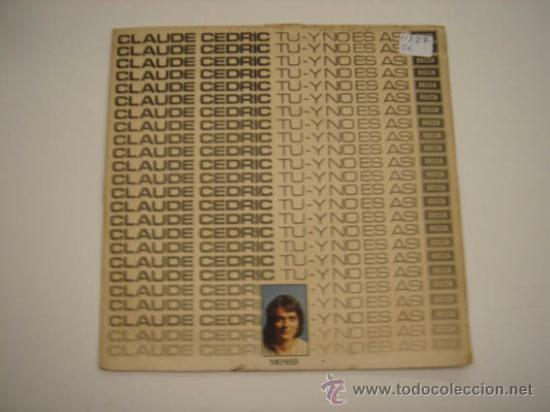 Discos de vinilo: Single Claude Cedric - Foto 1