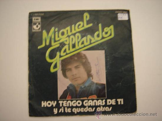 Discos de vinilo: Single Miguel Gallardo - Foto 1