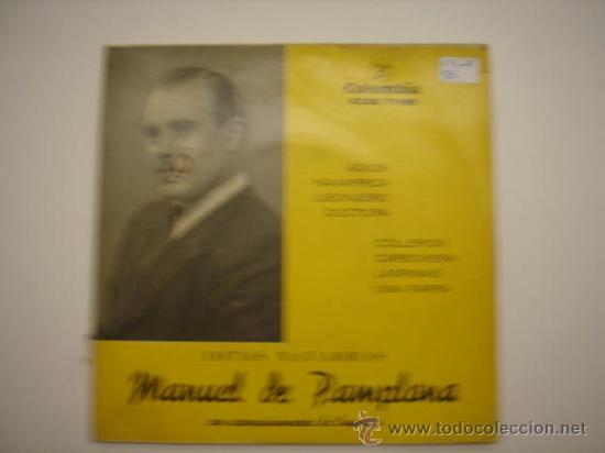 Discos de vinilo: Single Manuel de Pamplona con acompa&ntilde;amiento de Orquesta - Foto 1