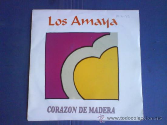 Discos de vinilo: LOS AMAYA     CORAZON DE MADERA  PROMO - Foto 1