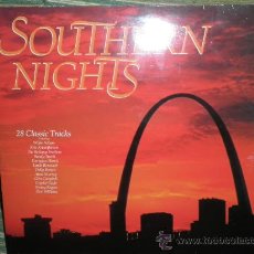 Discos de vinilo: SOUTHERN NIGHTS DOBLE LP RECOPILATORIO COUNTRY - ORIGINAL FRANCIA - KNIGHT 1991 NUEVO(5) 