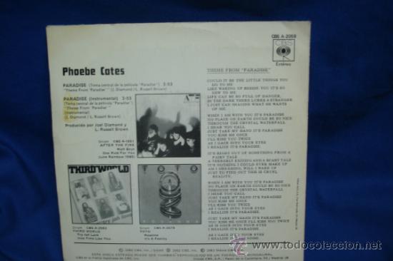 Discos de vinilo: PHOEBE CATES - TEMA CENTRAL DE LA PEL&Iacute;CULA PARADISE - CBS 1982 - Foto 2