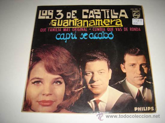 Discos de vinilo: Single Los 3 de Castilla, Guantanamera - Foto 1