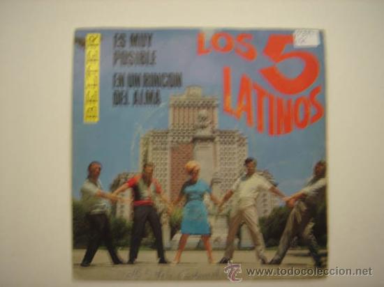 Discos de vinilo: Single Los 5 latinos - Foto 1