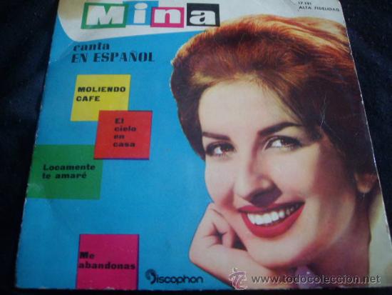 Disques de vinyle: MINA- EP CANTA EN ESPA&Ntilde;OL