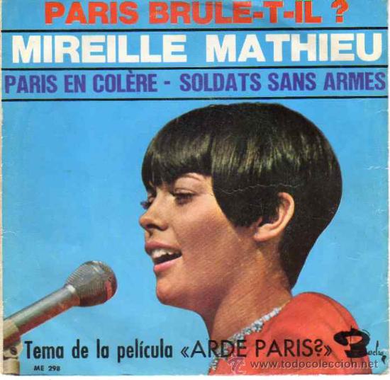 Discos de vinilo: Mireille Mathieu 7 SG Paris en colere +1 spanish edit - Foto 1