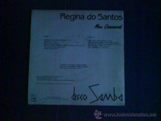 Discos de vinilo: REGINA DO SANTOS    MEU CARNAVAL  DISCO SAMBA - Foto 2