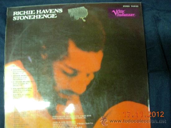 Discos de vinilo: richie havens LP stonehenge - Foto 1