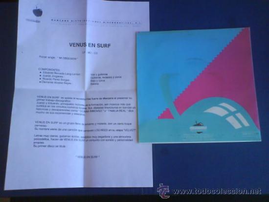 Discos de vinilo: VENUS EN SURF    MI OBSESION  PROMO - Foto 2