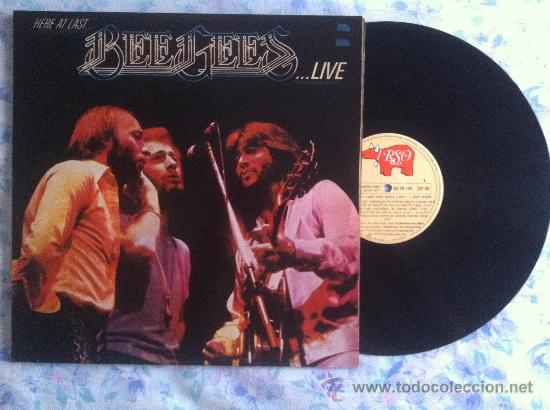 Discos de vinilo: LP-BEE GEES-HERE AT LAST LIVE - Foto 1