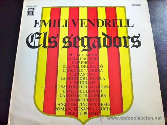 Discos de vinilo: EMILI VENDRELL, ELS SEGADORS - LP DE VINILO - Foto 1