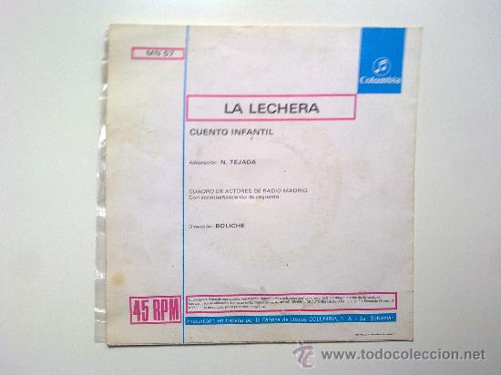 Discos de vinilo: single, la lechera, cuento infantil, columbia 1964, - Foto 2
