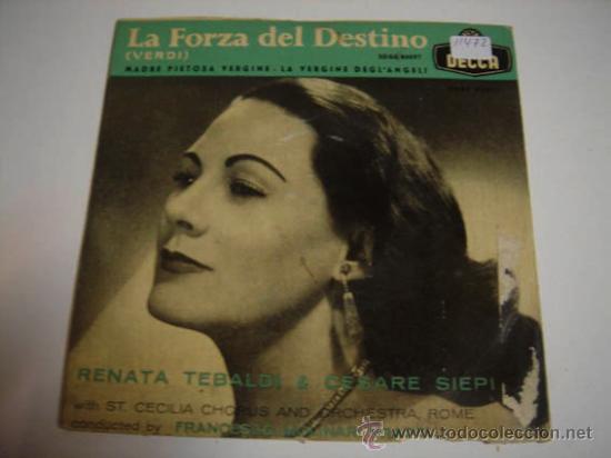 Discos de vinilo: Single Renata Tebaldi & Cesare Siepi - Foto 1
