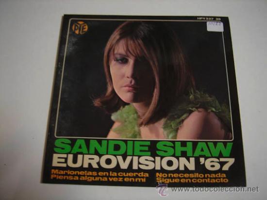 Discos de vinilo: Single Sandie Shaw, Eurovision 1967 - Foto 1