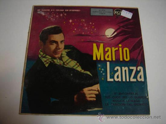 Discos de vinilo: Single Mario Lanza con orquesta Dir, Ray Sinatra - Foto 1