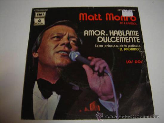 Discos de vinilo: Single Matt Monro en espa&ntilde;ol - Foto 1