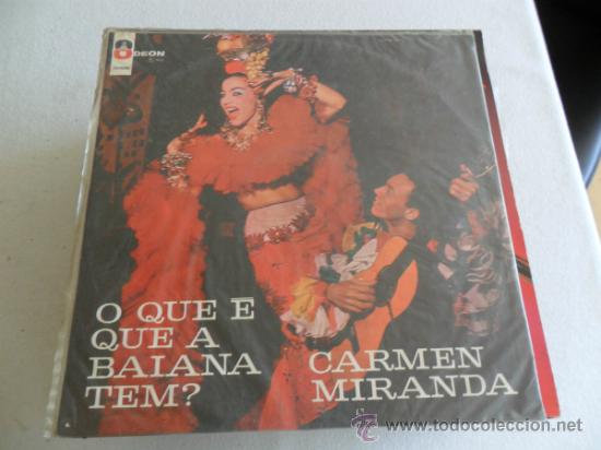 Discos de vinilo: CARMEN MIRANDA - O QUE E QUE A BAIANA TEM? MONO - Foto 1