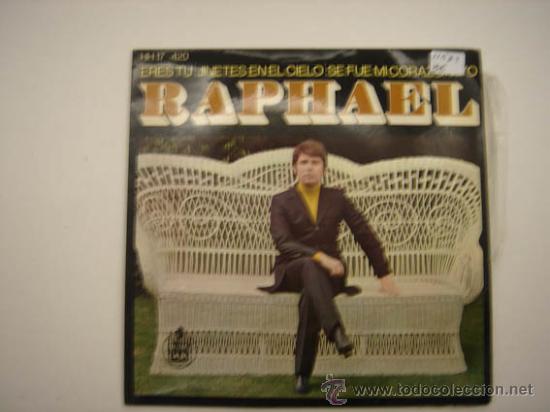 Discos de vinilo: Single Raphael, Eres tu - Foto 1