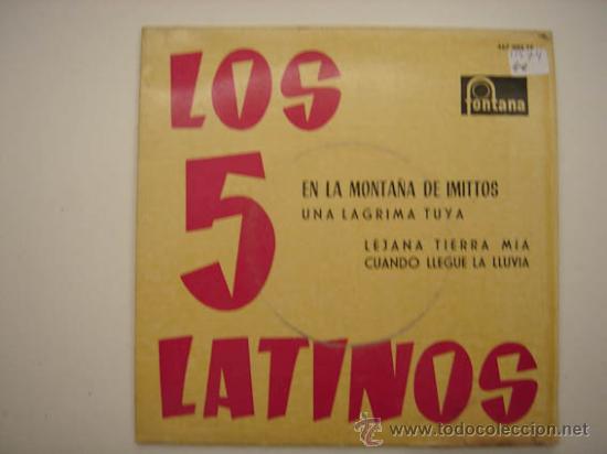 Discos de vinilo: Single Los 5 latinos - Foto 1