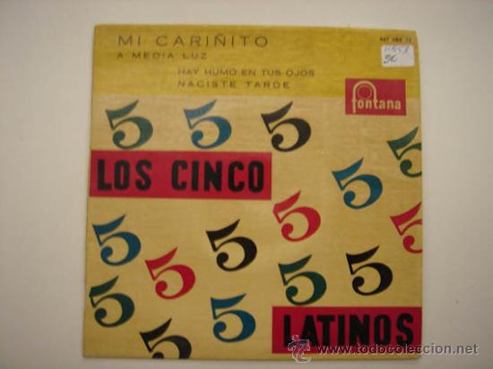 Discos de vinilo: Single Los 5 latinos - Foto 1