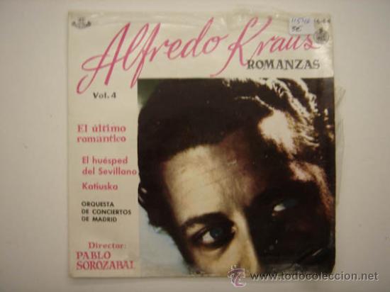 Discos de vinilo: Single Alfredo Kraus, Romanzas Vol.2 - Foto 1