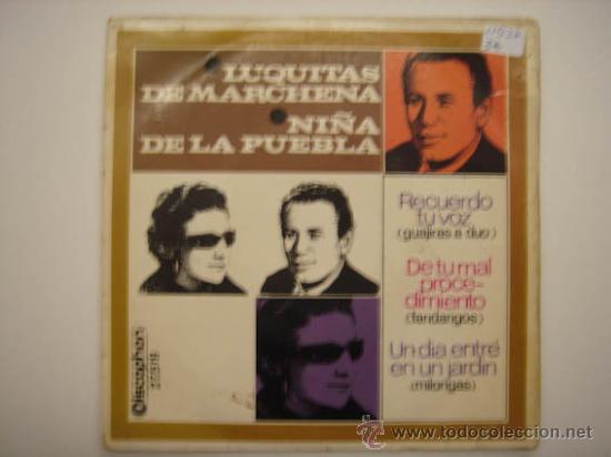 Discos de vinilo: Single Luquitas de Marchena, Ni&ntilde;a de la Puebla - Foto 1