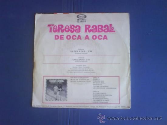 Discos de vinilo: TERESA RABAL DE OCA A OCA - Foto 2