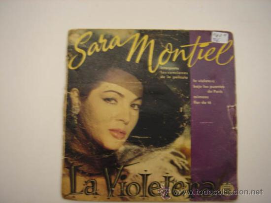 Discos de vinilo: Single BSO &rdquo;La Violetera&rdquo; interpretada por Sara Montiel - Foto 1