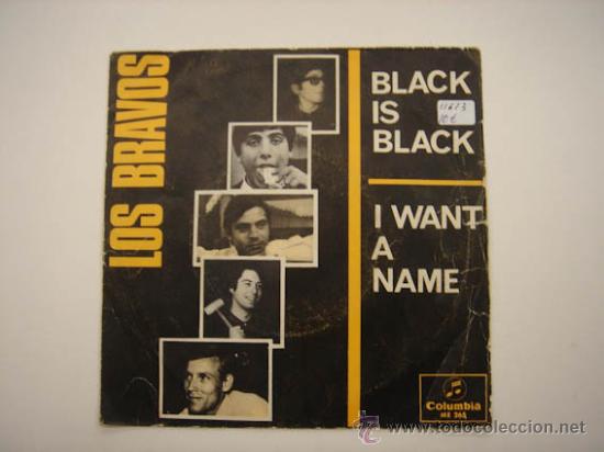 Discos de vinilo: Single Los Bravos, Black is Black - Foto 1