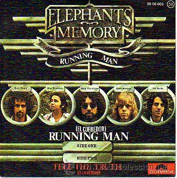 Discos de vinilo: Elephants Memory 7 SG Running man +1 spanish edit - Foto 1