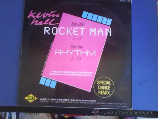 Discos de vinilo: KEVIN HALL    ROCKET MAN - Foto 2