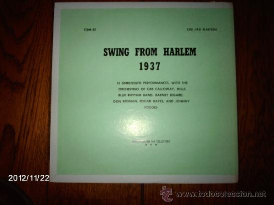 Discos de vinil: Swing from harlem 1937  /cab calloway- mills blue rhythm band...