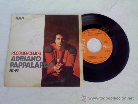 Discos de vinilo: ADRIANO PAPPALARDO/RECOMENCEMOS/HI-FI - Foto 1