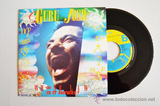 Discos de vinilo: GURU JOSH - Whose Law (Is It Anyway) (RCA Single 1990) ESPA&Ntilde;A - Foto 1