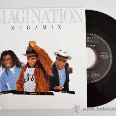 Discos de vinilo: IMAGINATION - MEGAMIX/BURNING UP ¡¡NUEVO!! (RCA SINGLE 1989) ESPAÑA. Lote 34389841