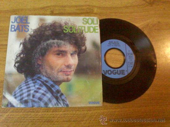 Discos de vinilo: JOEL BATS / SOLE SOLITUDE / MEME SI JE M&acute;ENVOLE - Foto 1