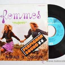 Discos de vinilo: NATHALIE ET CHRISTINE CON LES VIBRATIONS - FEMMES (EMI SINGLE 1975) ESPAÑA. Lote 34410202