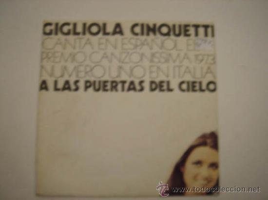 Discos de vinilo: Single Gigliola Cinquetti, canta en espa&ntilde;ol - Foto 1