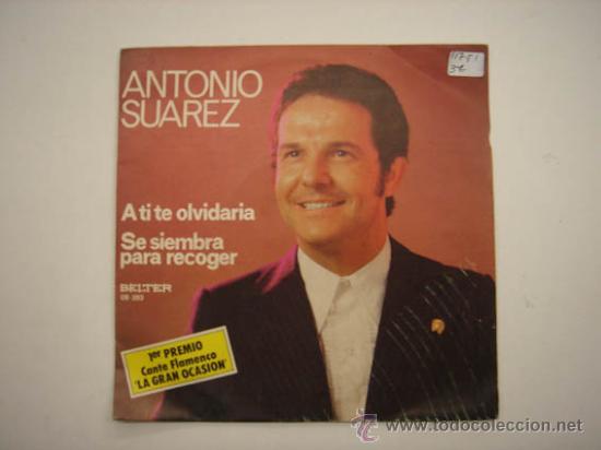 Discos de vinilo: Single Antonio Suarez - Foto 1