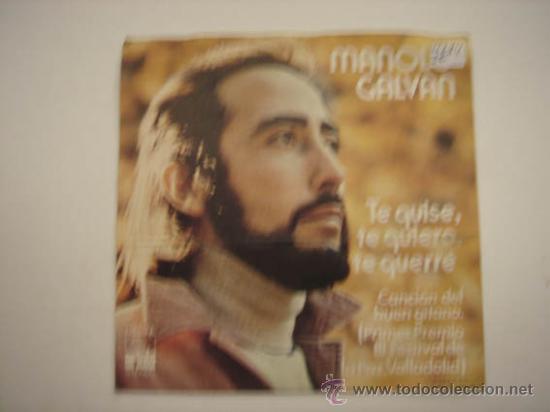 Discos de vinilo: Single Manolo Galvan - Foto 1