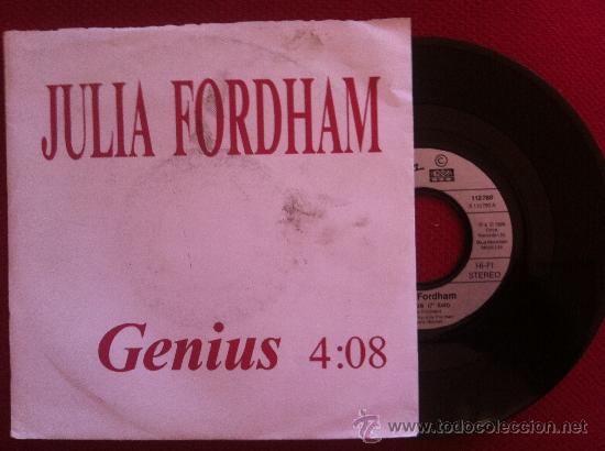 Discos de vinilo: 7&rdquo;JULIA FORDHAM-GENIUS 4:08 - Foto 1
