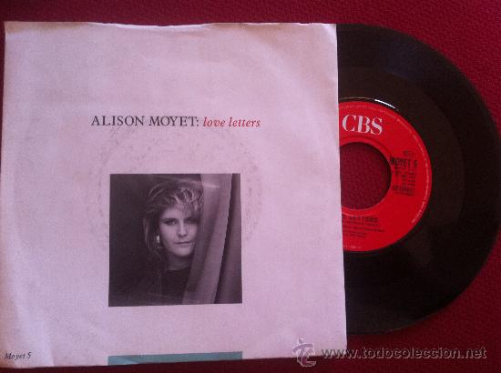 Discos de vinilo: 7&rdquo;SINGLE-ALISON MOYET-LOVE LETTERS - Foto 1