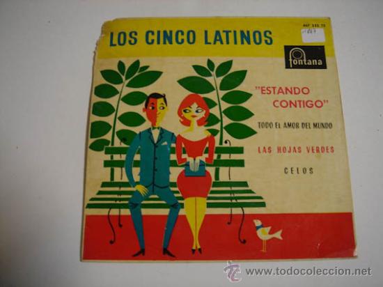 Discos de vinilo: Single Los Cinco Latinos - Foto 1