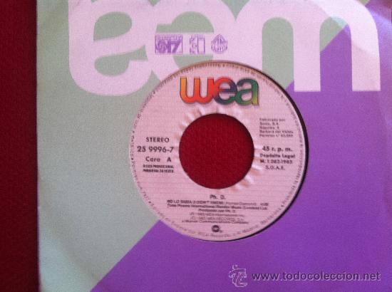 Discos de vinilo: 7&rdquo; SINGLE-PHD-NO LO SABIA - Foto 1